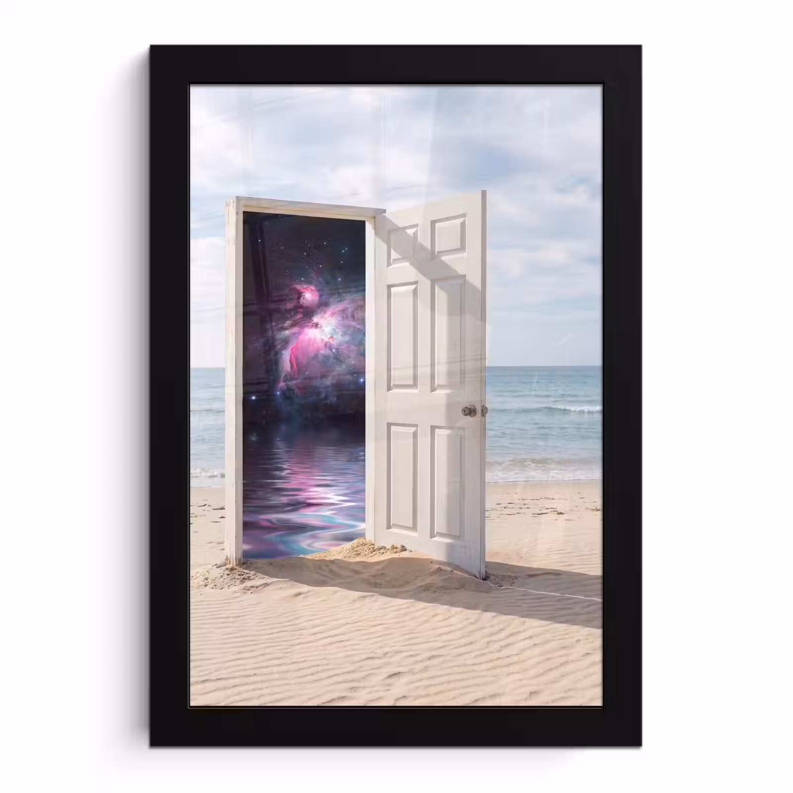 Bilder mit Rahmen - Tür – Strand – Kosmos — 1