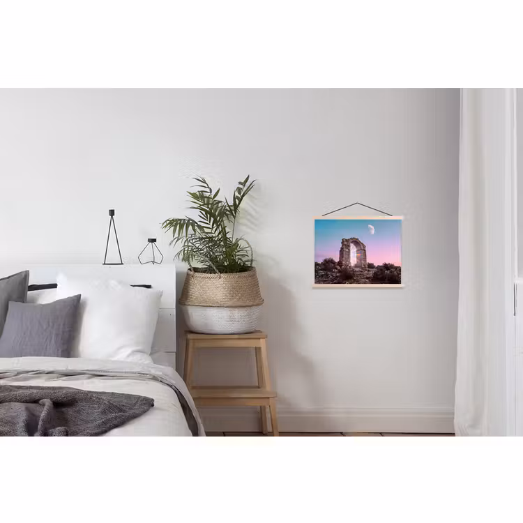 Stoffbild - Bogen – Regenbogen – Mond — 3