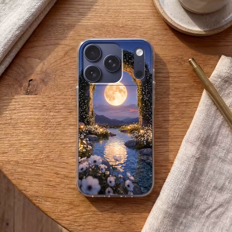 Handyhülle - Bogen – Mond – Nacht — 2