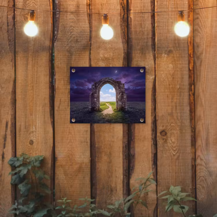 Gartenposter - Bogen – Landschaft – Kontrast — 2