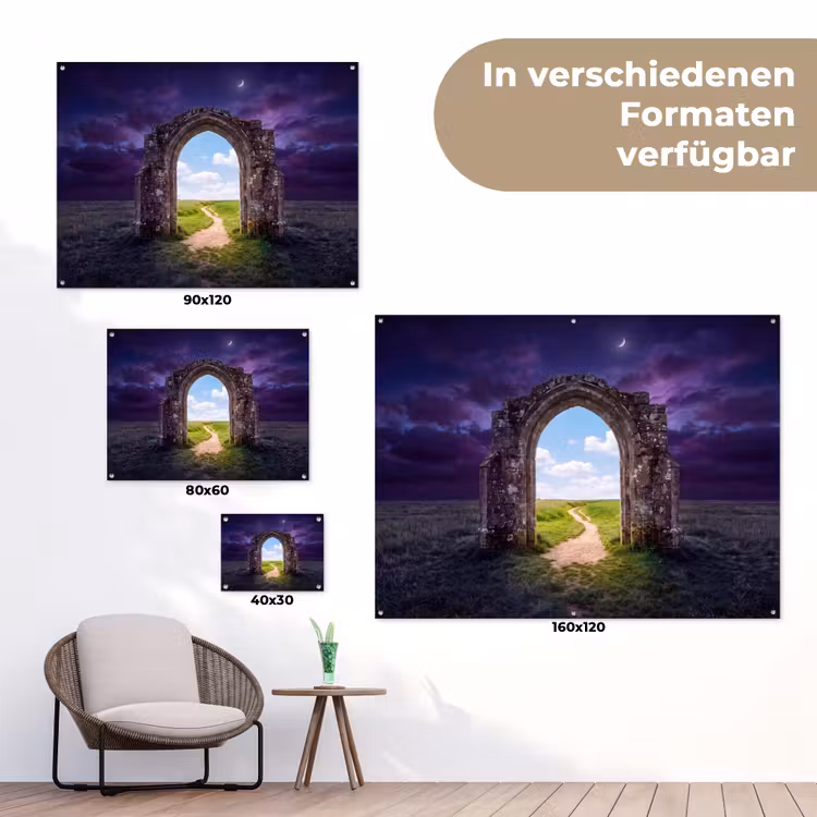 Gartenposter - Bogen – Landschaft – Kontrast — 6