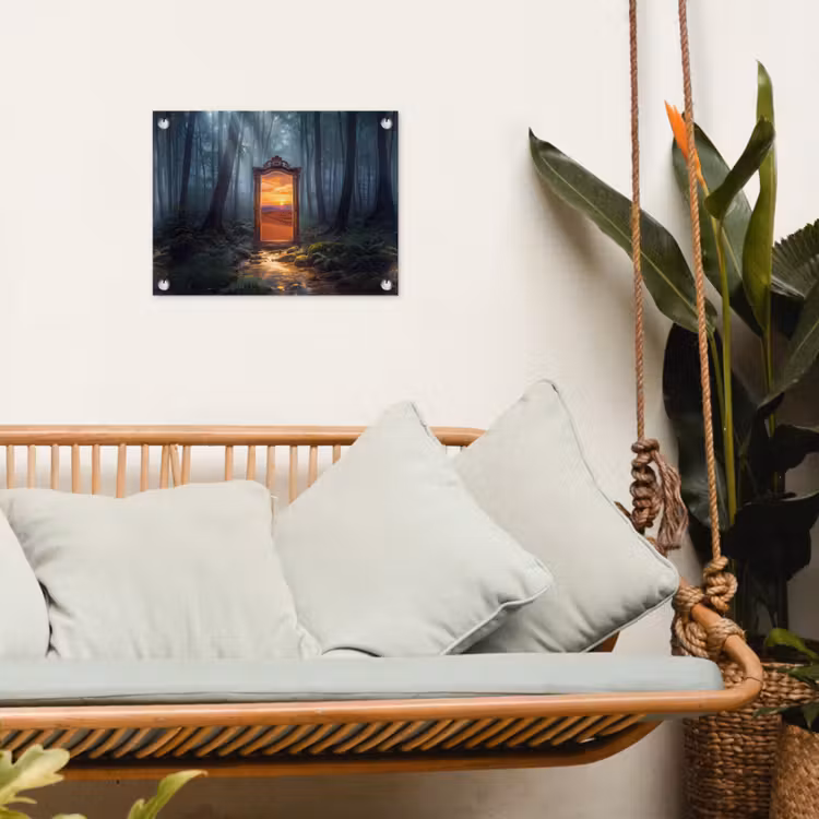 Gartenposter - Spiegel – Wald – Natur — 4