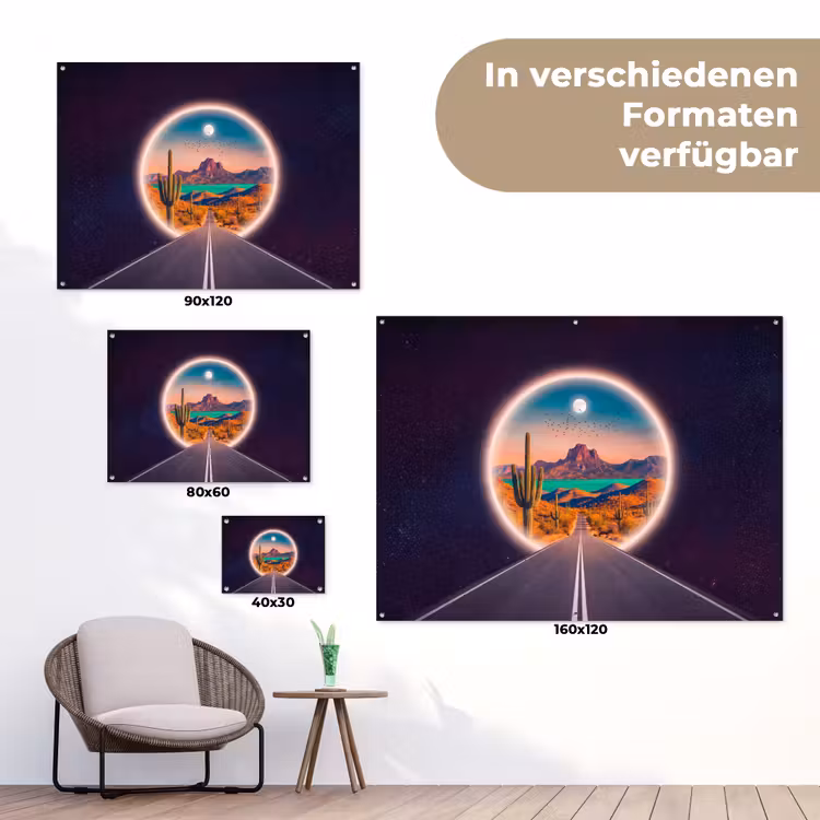 Gartenposter - Straße – Wüste – Natur — 6