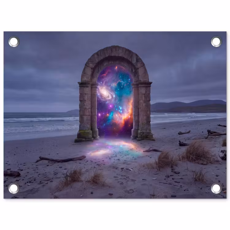 Gartenposter - Tor – Strand – Raum — 1