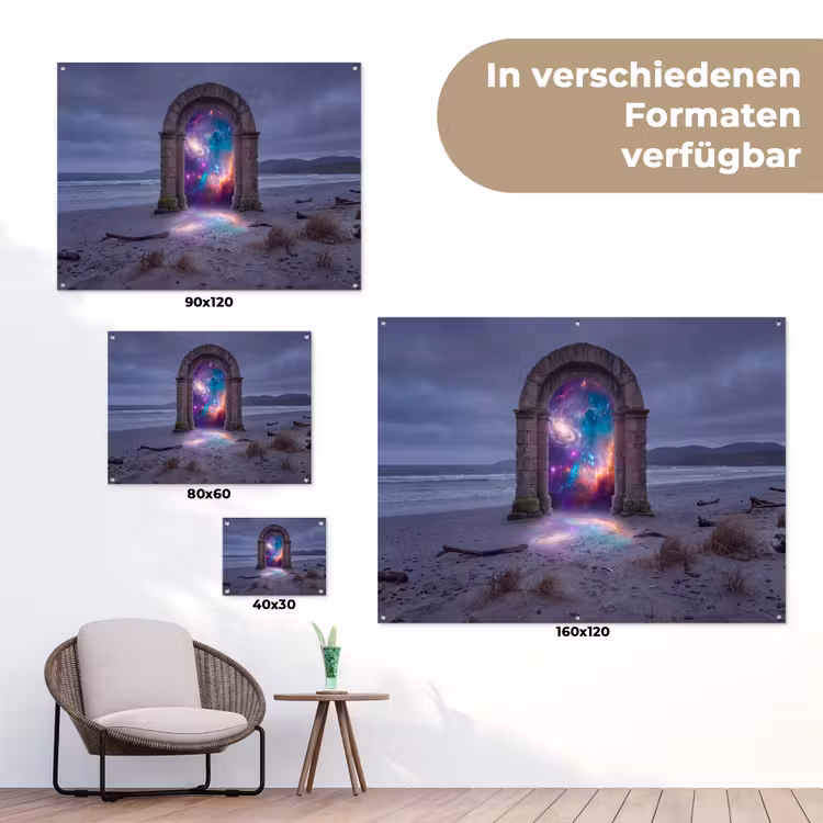 Gartenposter - Tor – Strand – Raum — 6