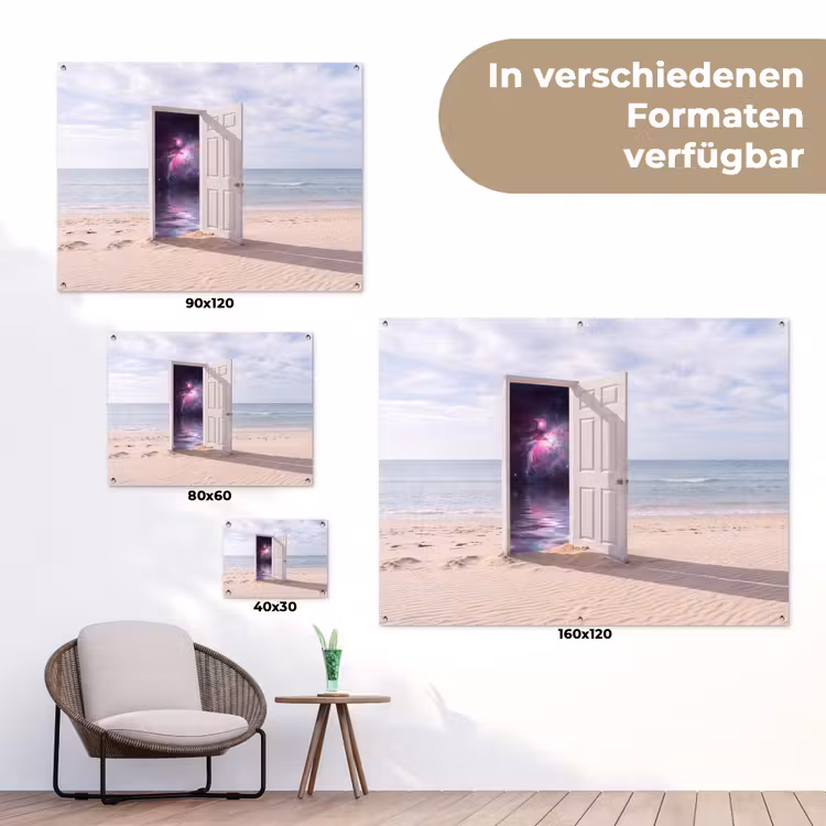 Gartenposter - Tür – Strand – Kosmos — 6