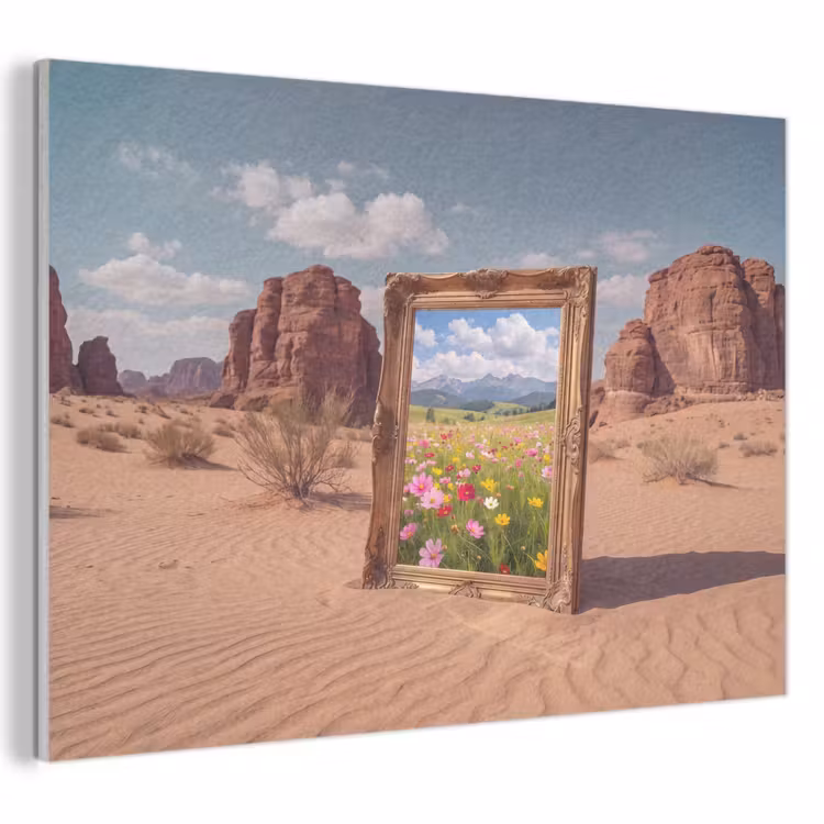 Akustikbild - Rahmen – Wüste – Blumen — 1
