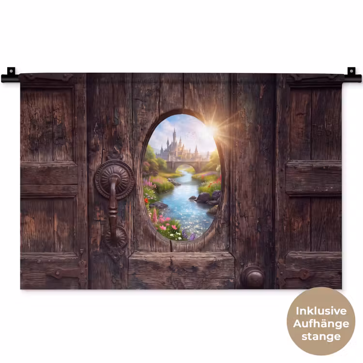 Wandteppich - Schloss – Fluss – Natur — 9