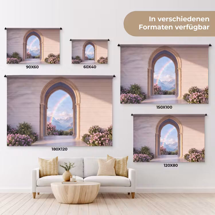 Wandteppich - Bogen – Berge – Regenbogen — 8