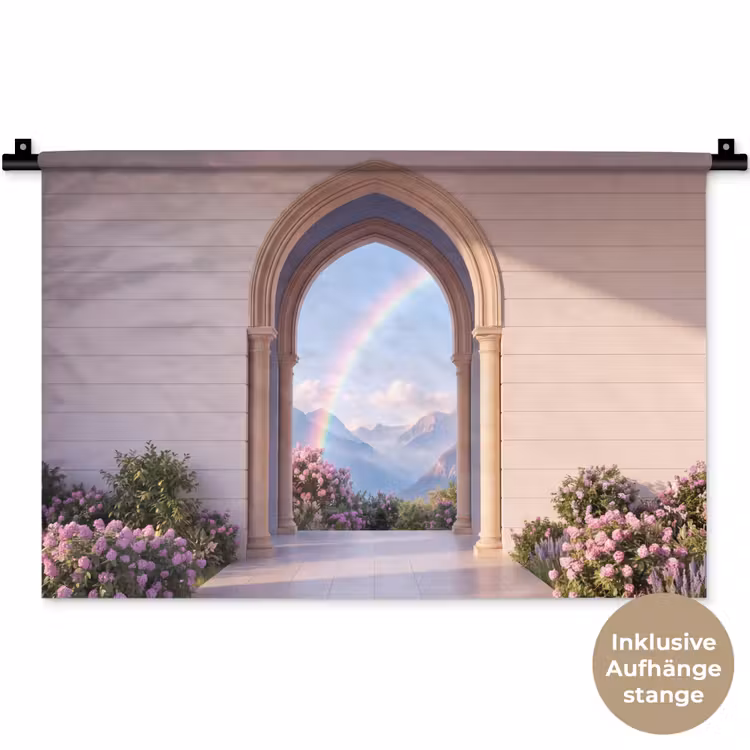 Wandteppich - Bogen – Berge – Regenbogen — 9