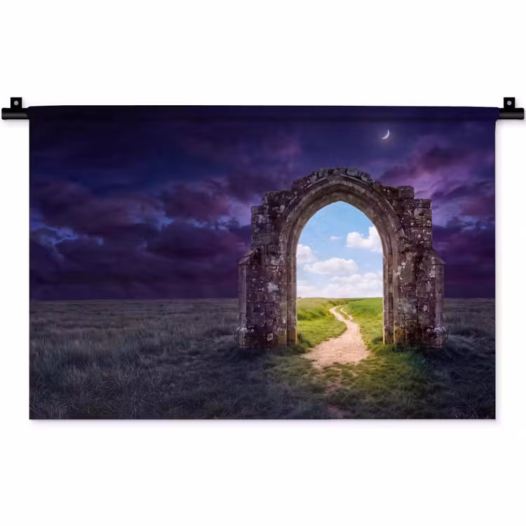 Wandteppich - Bogen – Landschaft – Kontrast — 1