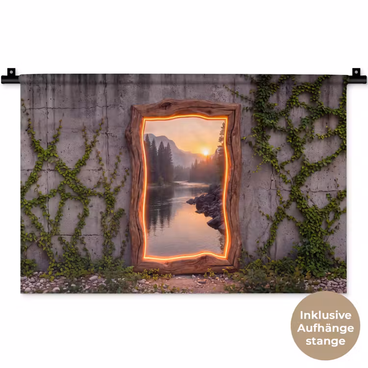 Wandteppich - Landschaft – Rahmen – Licht — 9
