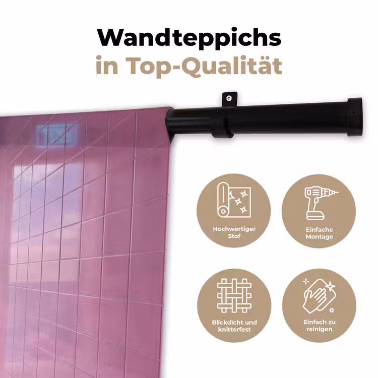 Wandteppich - Rosa Tür – Fantasie — 7