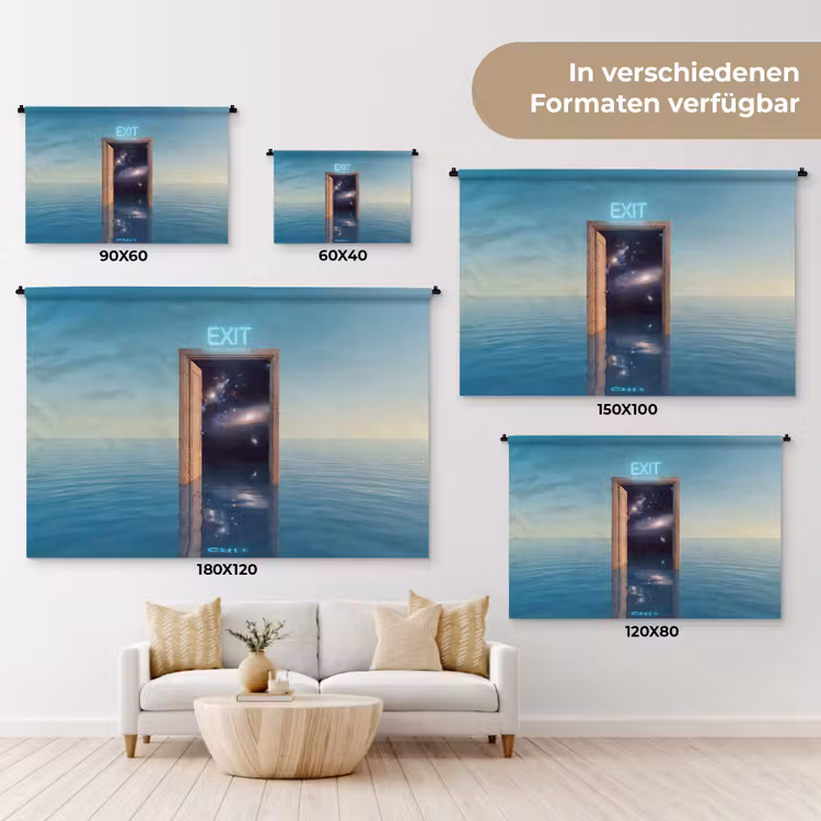 Wandteppich - Tür – Raum – Abstrakt — 8