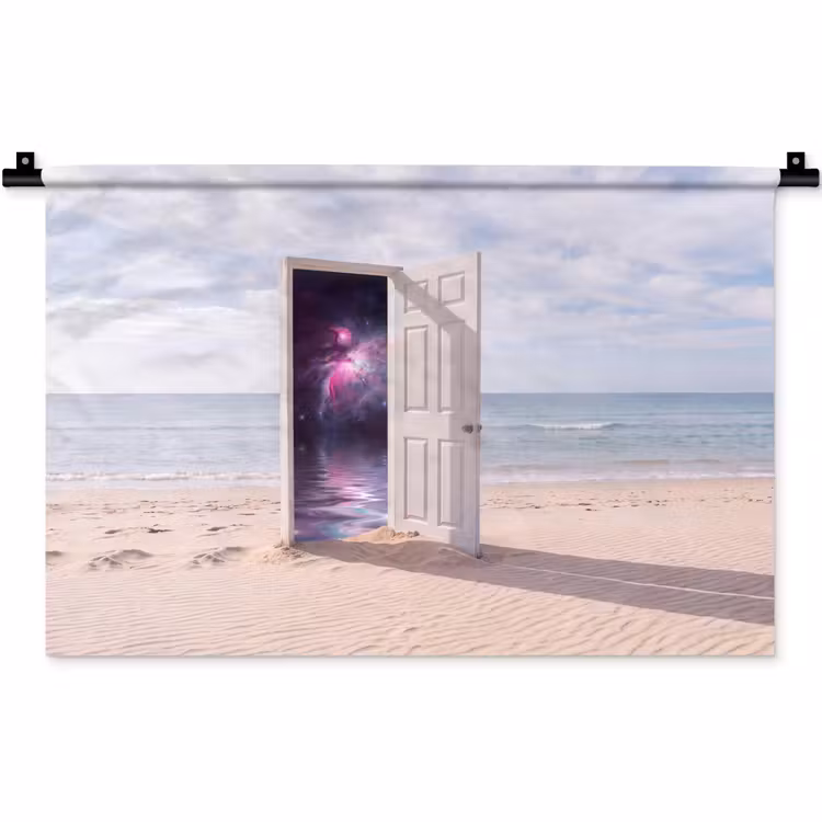 Wandteppich - Tür – Strand – Kosmos — 1