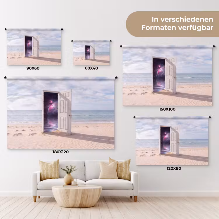 Wandteppich - Tür – Strand – Kosmos — 8