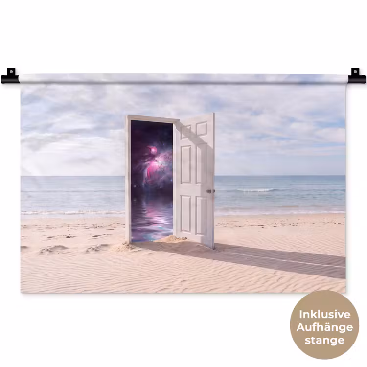 Wandteppich - Tür – Strand – Kosmos — 9