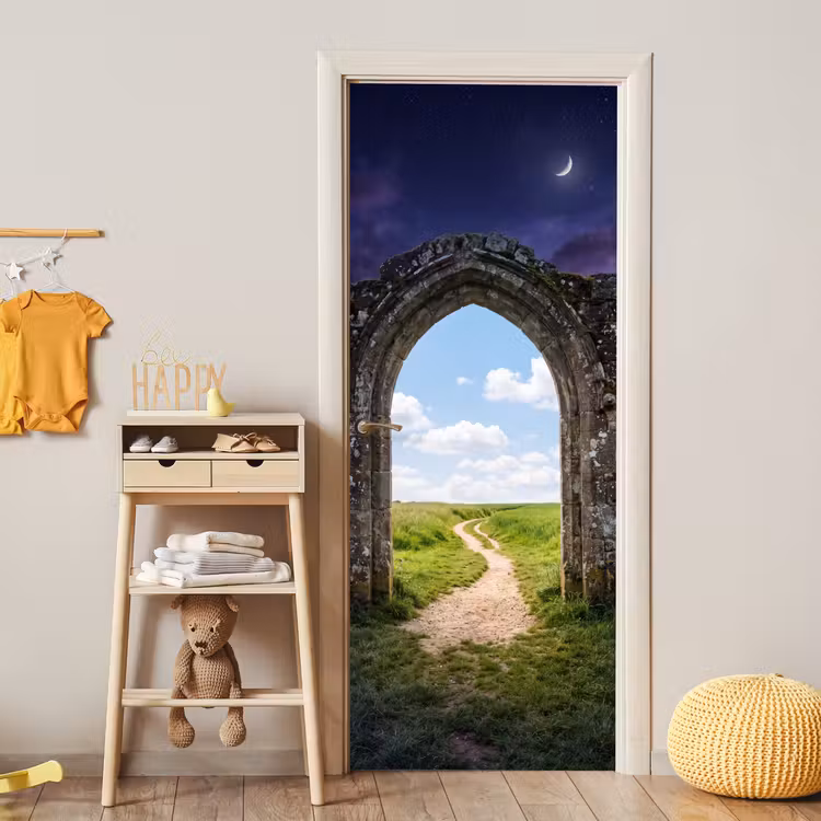 Türtapete - Bogen – Landschaft – Kontrast — 5