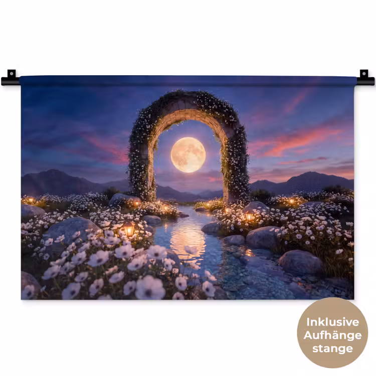 Wandteppich - Bogen – Mond – Nacht — 9