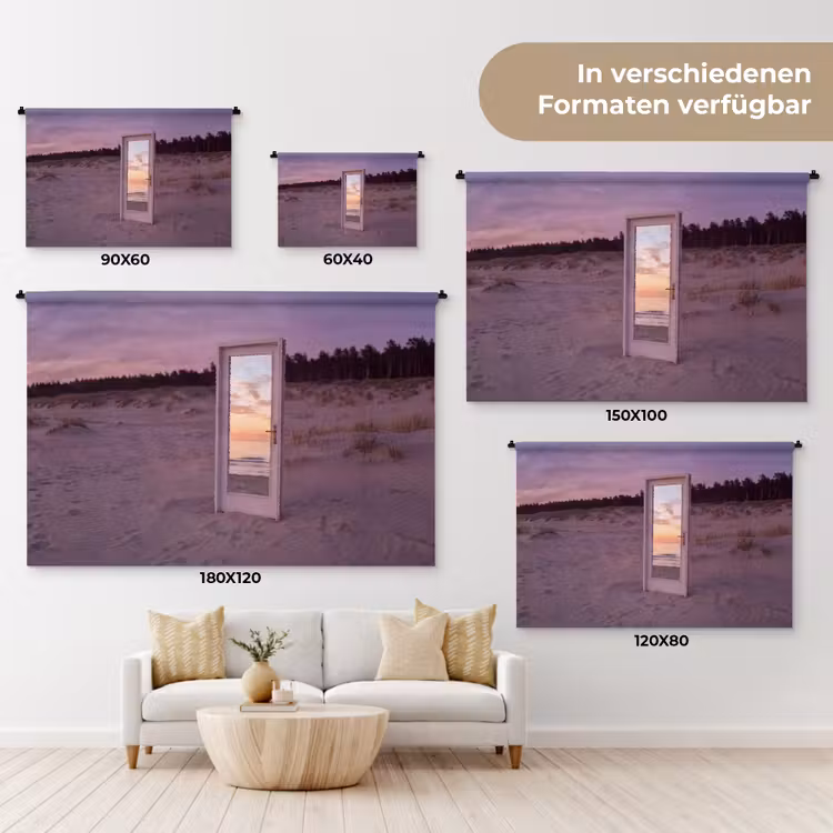 Wandteppich - Spiegel – Meer – Sonnenuntergang — 8