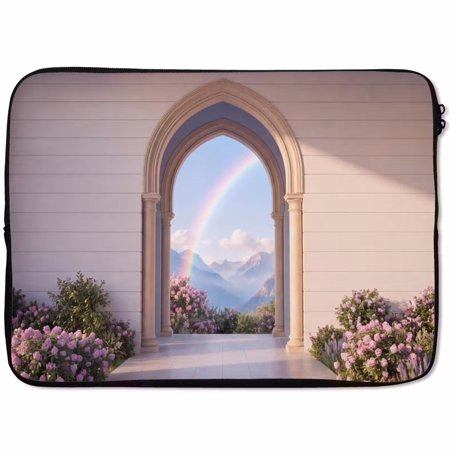 Laptop hülle - Bogen – Berge – Regenbogen — 1