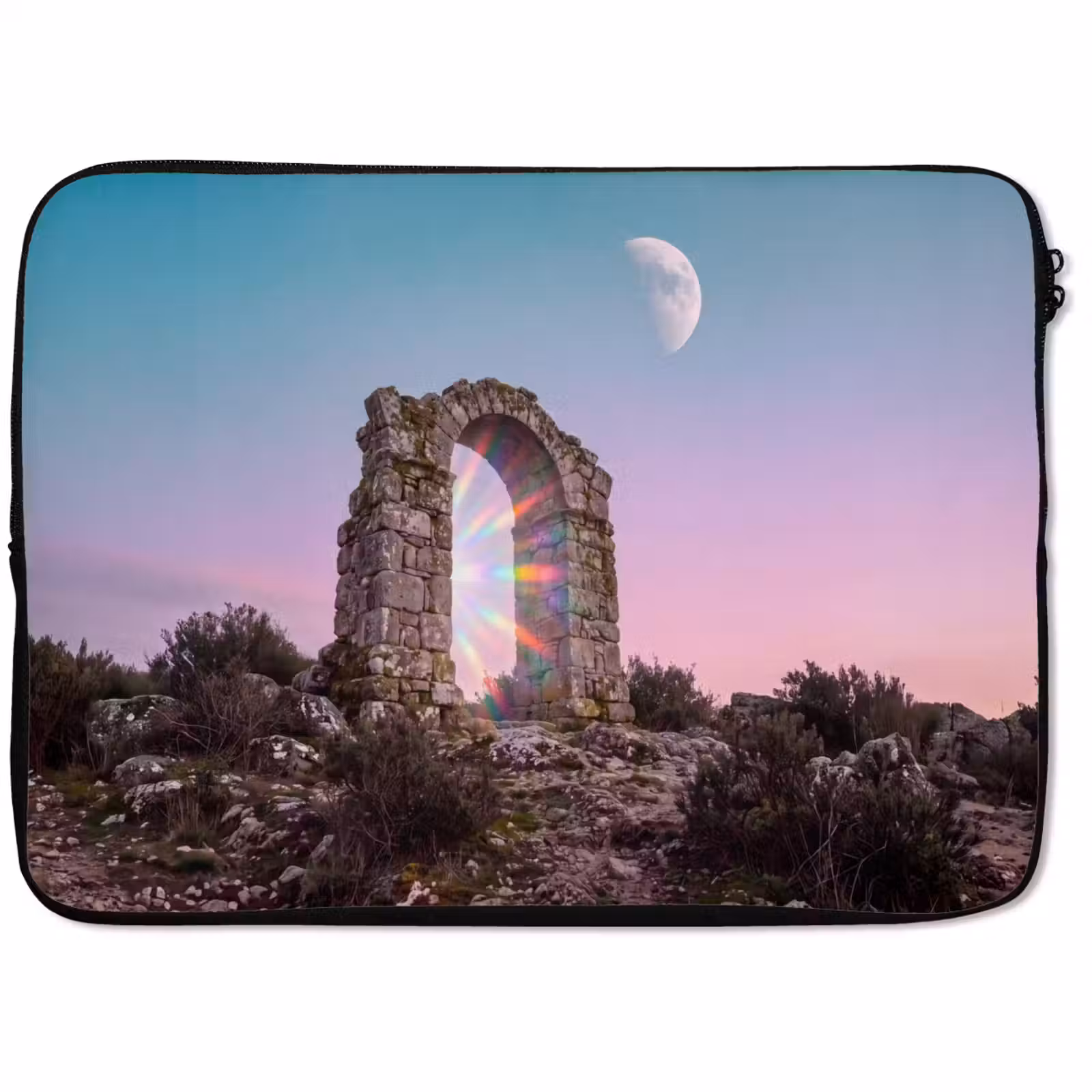 Laptop hülle - Bogen – Regenbogen – Mond — 1