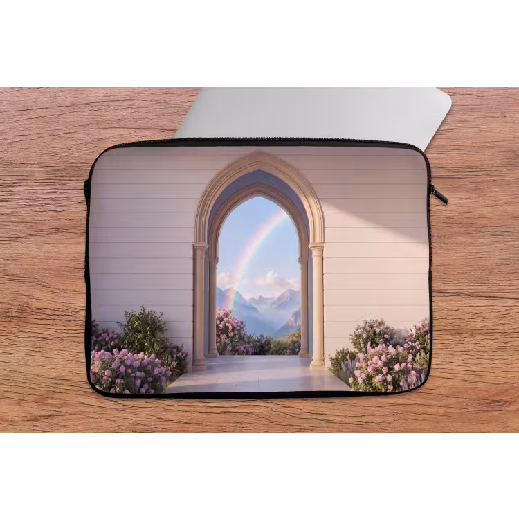 Laptop hülle - Bogen – Berge – Regenbogen — 2