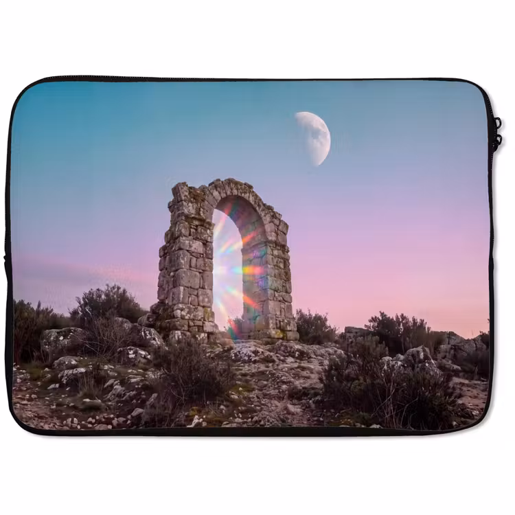 Laptop hülle - Bogen – Regenbogen – Mond — 1