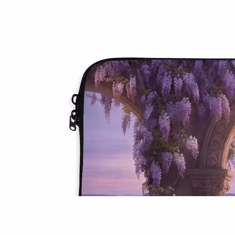 Laptop hülle - Schloss – Fluss – Abend — 5