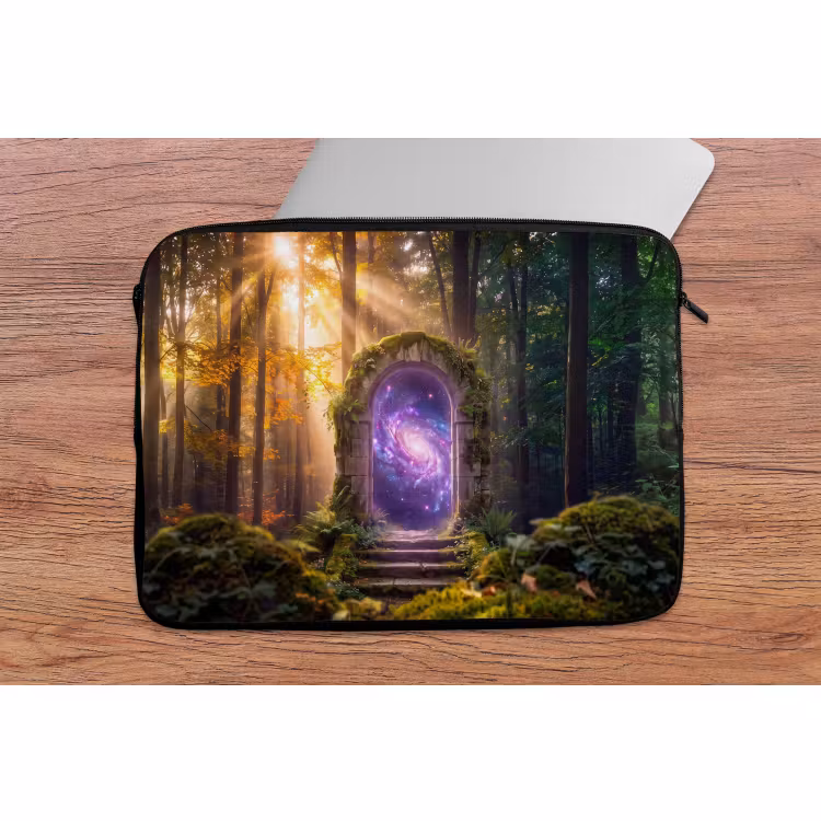 Laptop hülle - Tor – Kosmos – Wald — 2