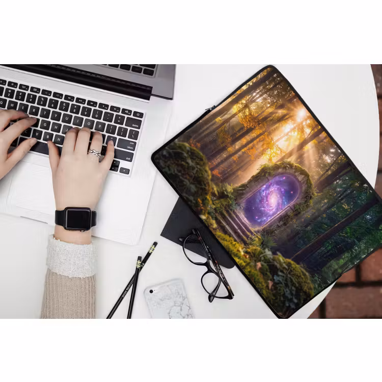 Laptop hülle - Tor – Kosmos – Wald — 3