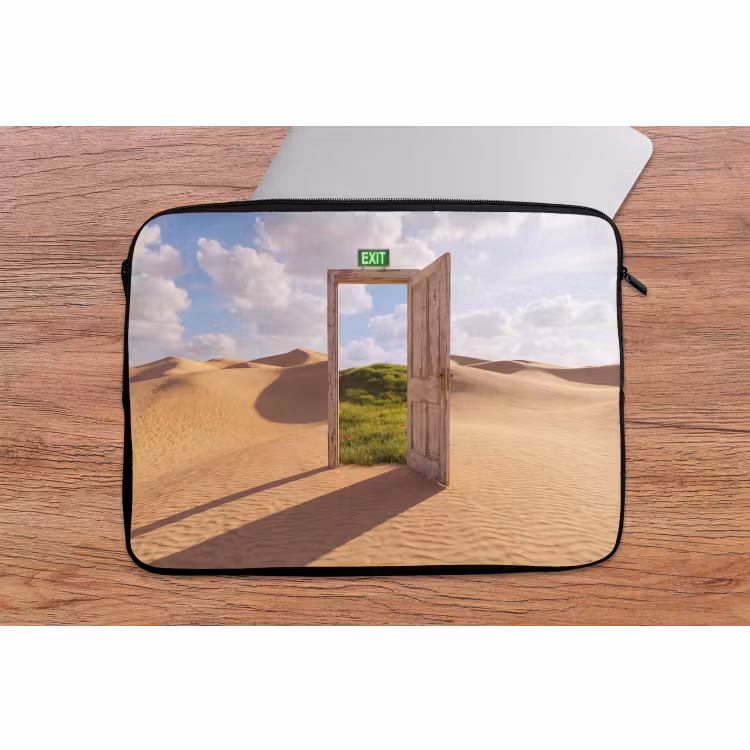 Laptop hülle - Tür – Wüste – Gras — 2