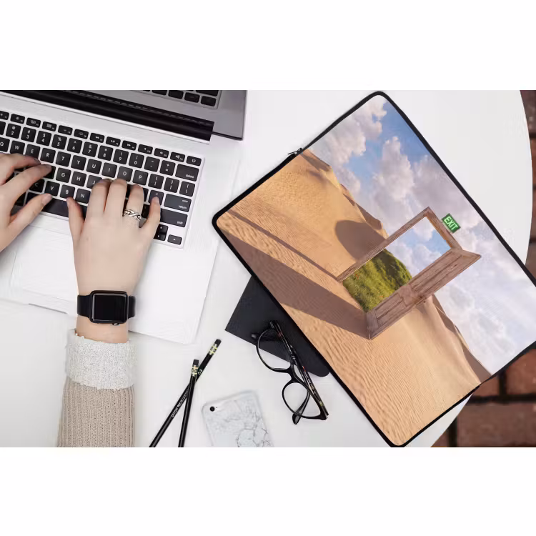 Laptop hülle - Tür – Wüste – Gras — 3