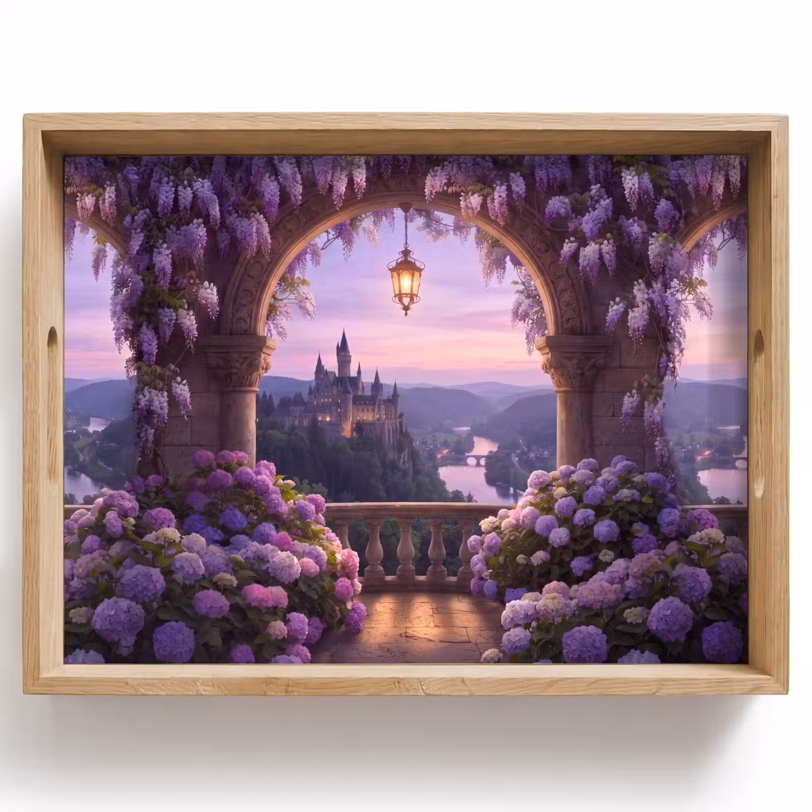 Tablett - Schloss – Fluss – Abend — 1