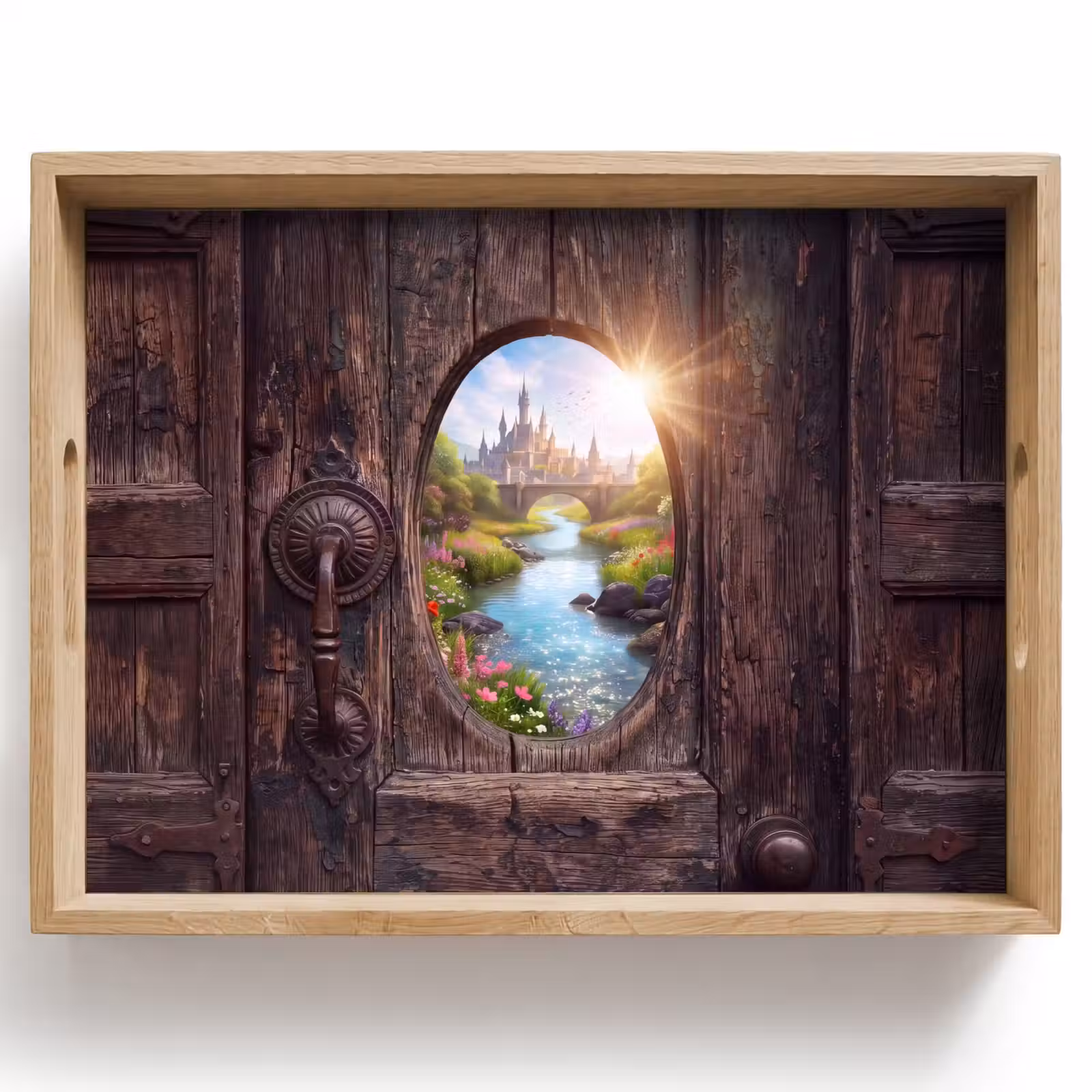 Tablett - Schloss – Fluss – Natur — 1