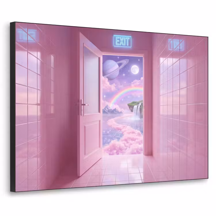 Art Frame - Rosa Tür – Fantasie — 1