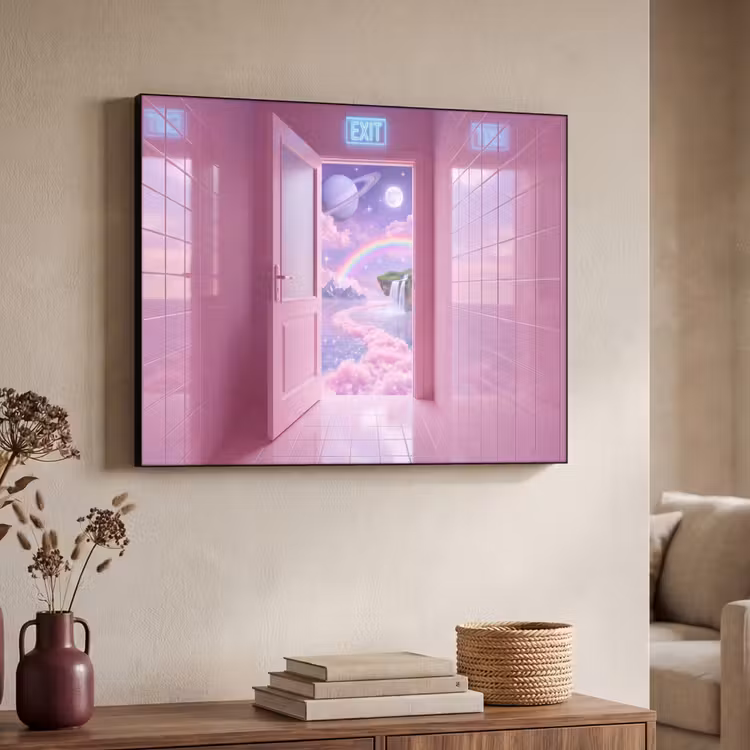 Art Frame - Rosa Tür – Fantasie — 3