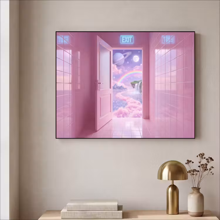 Art Frame - Rosa Tür – Fantasie — 4