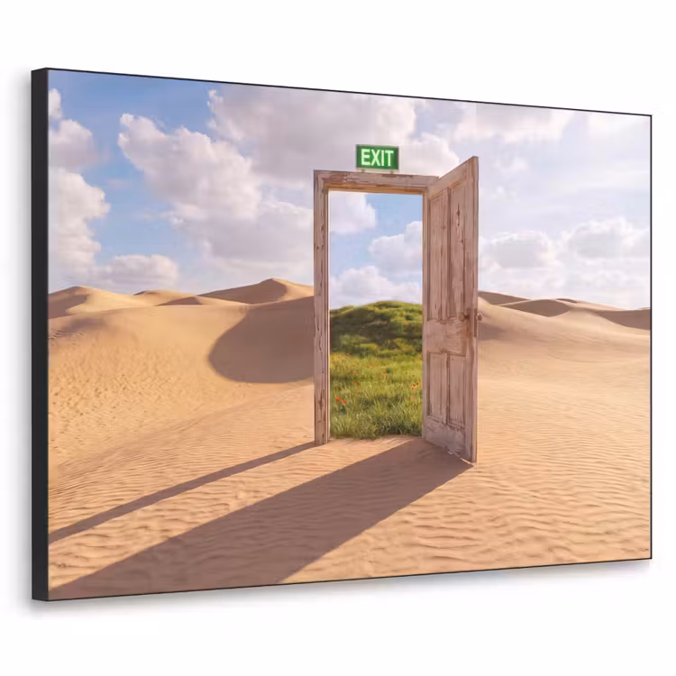 Art Frame - Tür – Wüste – Gras — 1