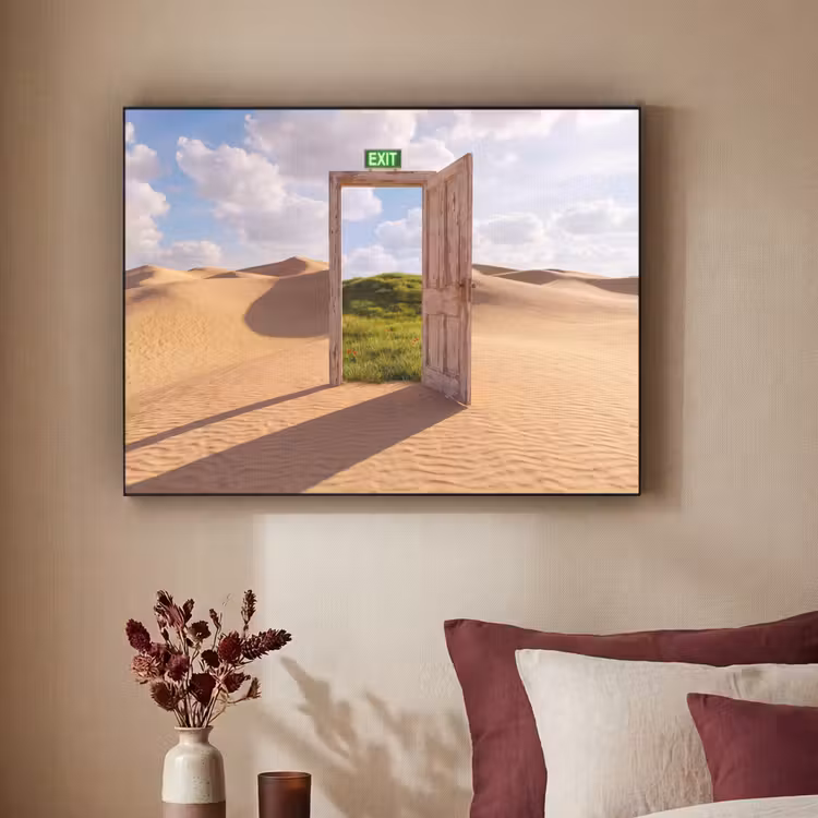 Art Frame - Tür – Wüste – Gras — 2