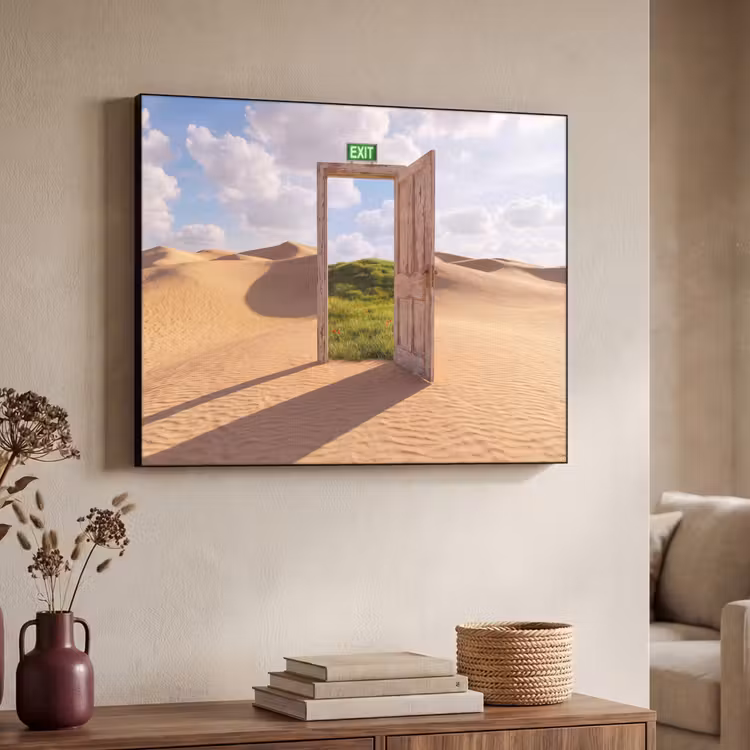 Art Frame - Tür – Wüste – Gras — 3
