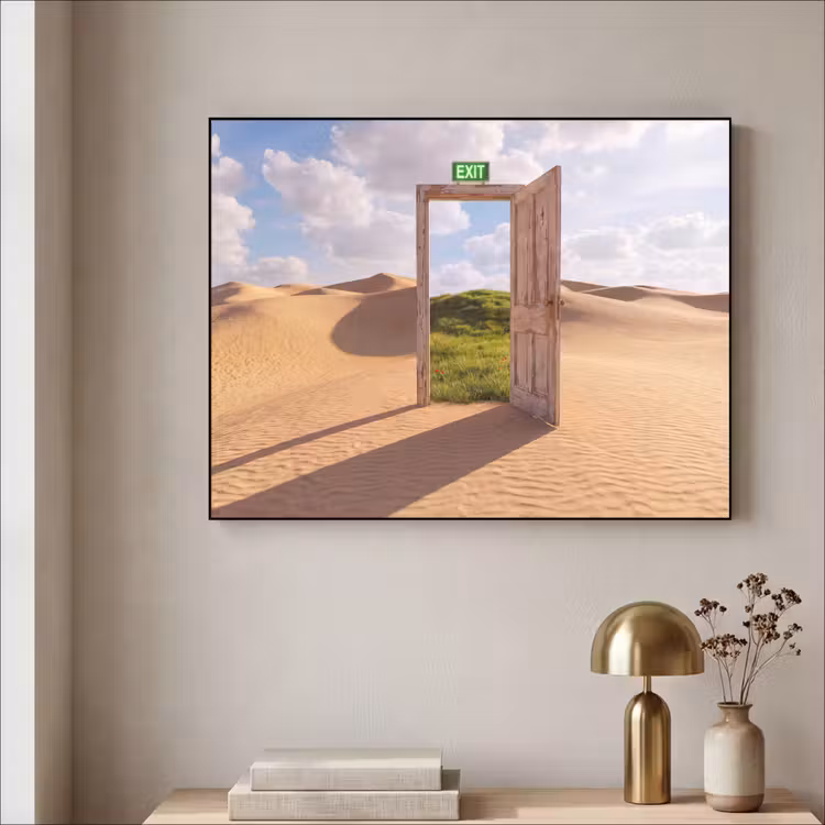 Art Frame - Tür – Wüste – Gras — 4