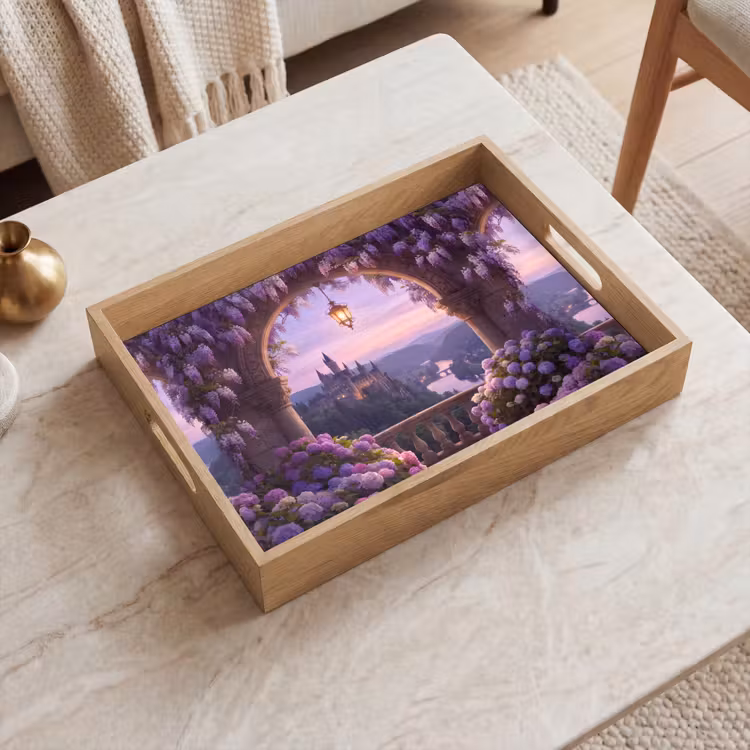 Tablett - Schloss – Fluss – Abend — 2