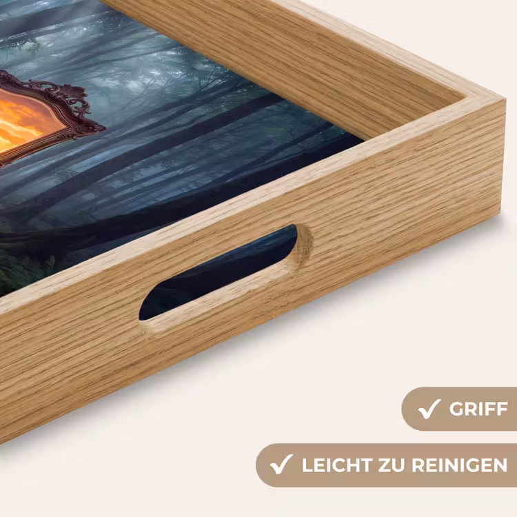 Tablett - Spiegel – Wald – Natur — 5