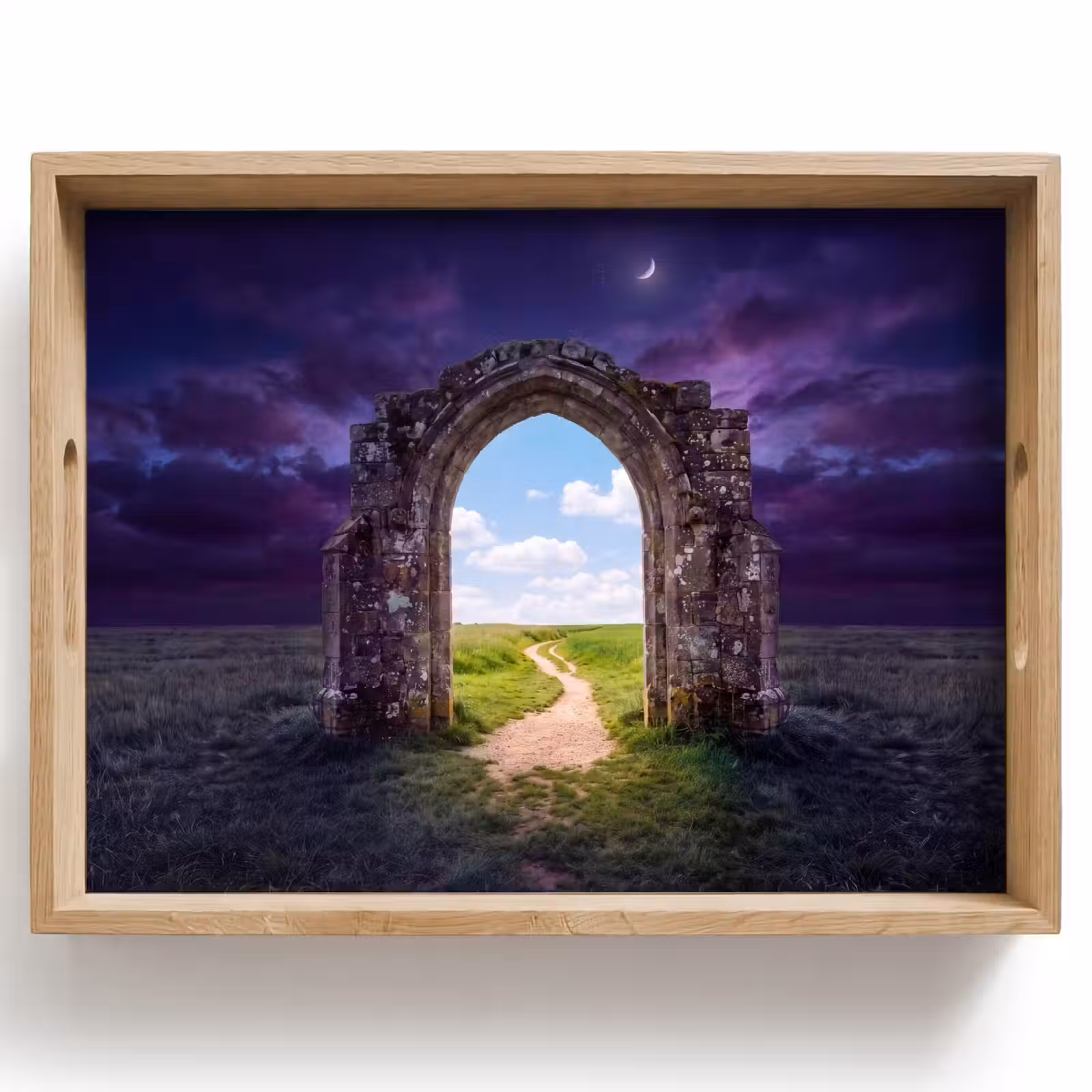 Tablett - Bogen – Landschaft – Kontrast — 1