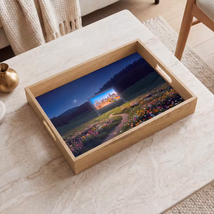 Tablett - Bildschirm – Stadt – Natur — 2
