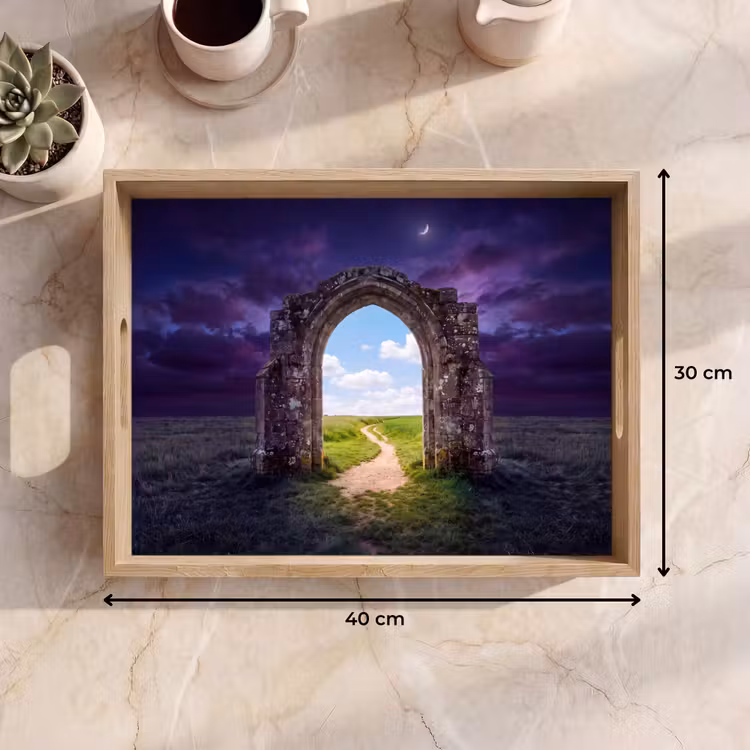 Tablett - Bogen – Landschaft – Kontrast — 9