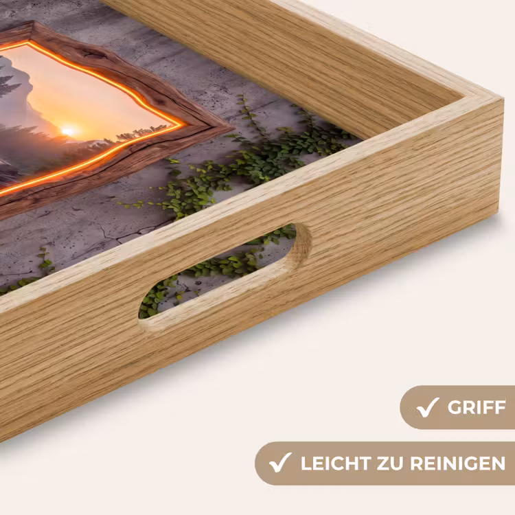 Tablett - Landschaft – Rahmen – Licht — 5