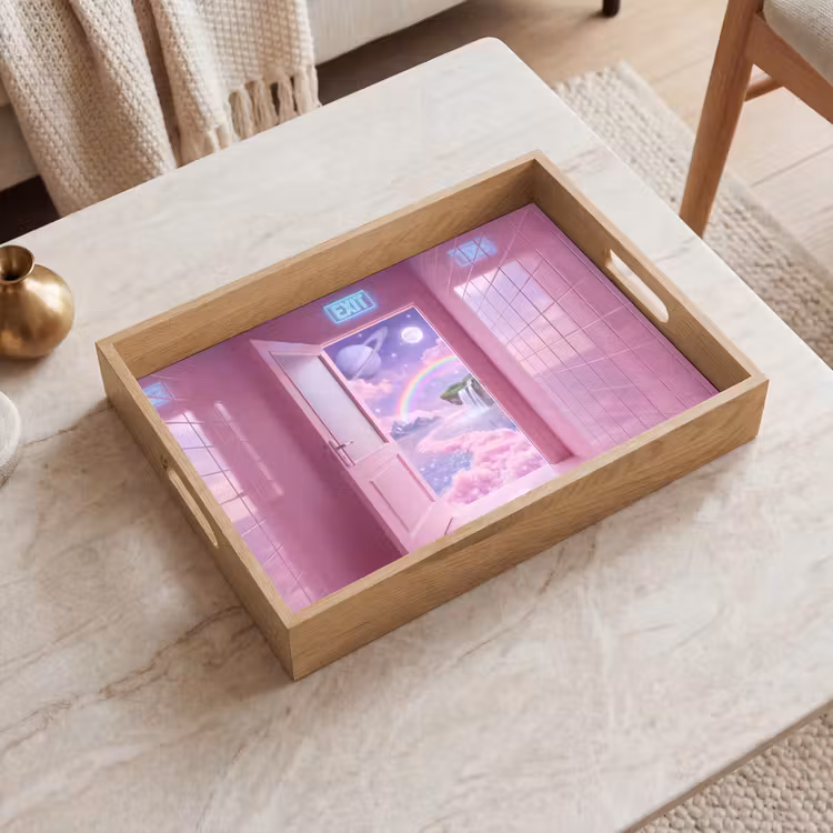 Tablett - Rosa Tür – Fantasie — 2