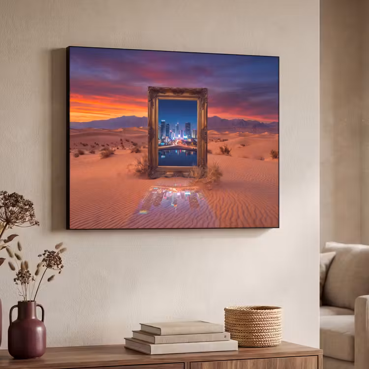 Art Frame - Rahmen – Stadtansicht – Wüste — 3